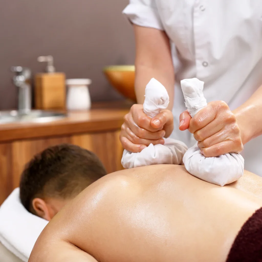 man have hearable massage